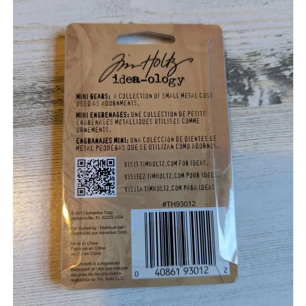 TIM HOLTZ Idea-ology Ephemera Ribbon Gears Steampunk Mixed Media Bundle Lot of 3 - Picture 3 of 11